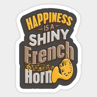 Happiness is a French Horn Sticker